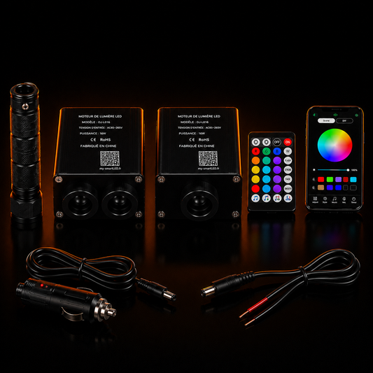 Moteur LED RGB pour Ciel Étoilé – Statique, Scintillant ou Bicolore